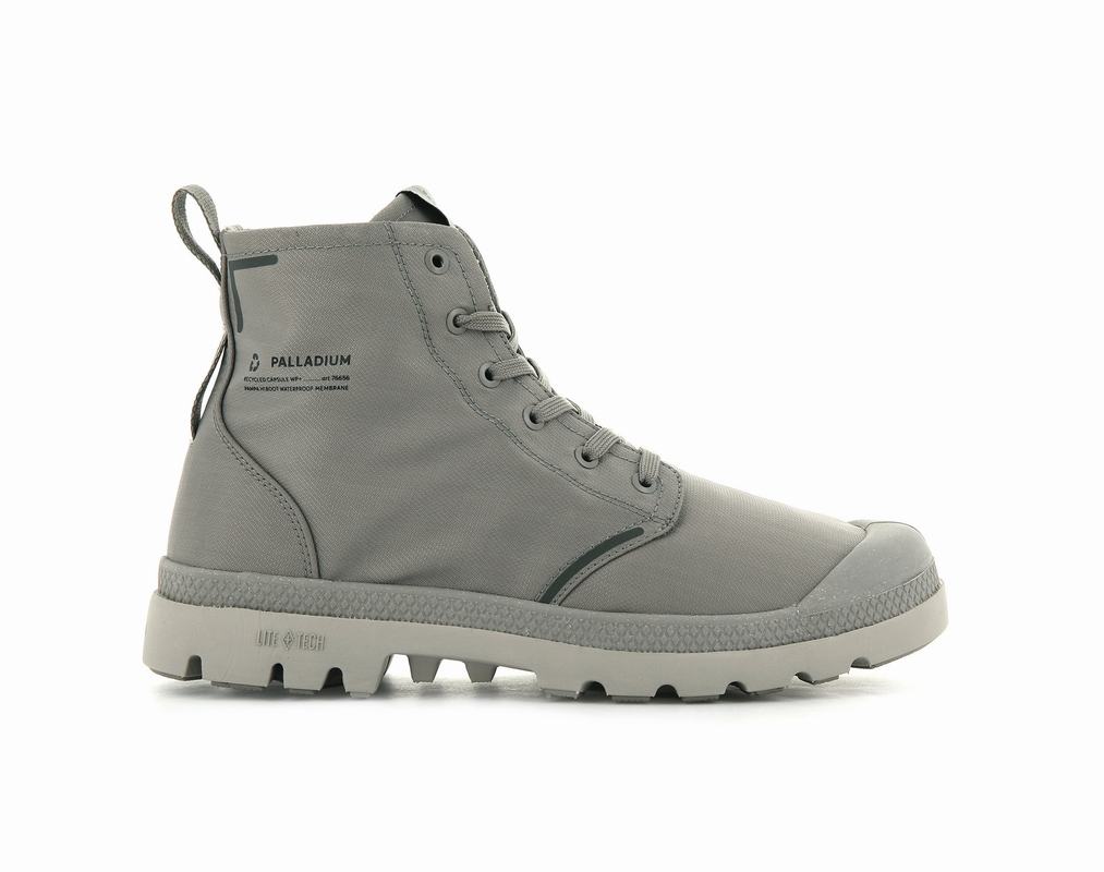 Palladium Pampa Lite+ Recycle Wp+ Men's Waterproof Boots Grey (TMBW98753)